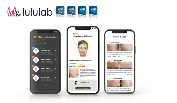 사진=얼굴인얼굴인식을 통한 맞춤형 피부 분석 솔루션을 제공하는 룰루랩의 서비스 이미지. 룰루랩 제공