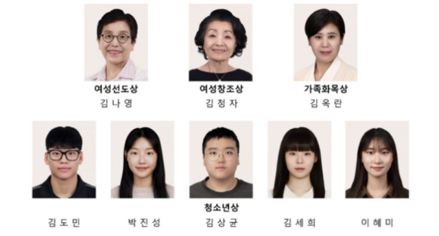 2024 삼성행복대상 수상자 명단. 사진제공=삼성생명공익재단