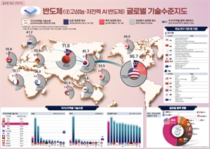 정부 “韓 AI반도체 기술수준 세계 3위”