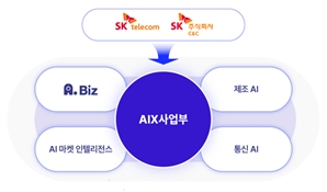 SKT·SK C&C, ‘AIX사업부’ 출범…"AI B2B 사업 추진"