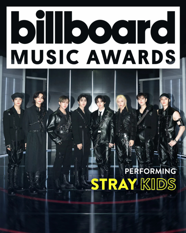 스트레이 키즈 2024 BBMAs 퍼포머 출연 어나운스 이미지. 사진 제공=JYP