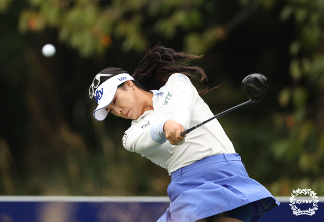 올해 KLPGA 투어 장타 랭킹 2위에 오른 윤이나. 사진 제공=KLPGA