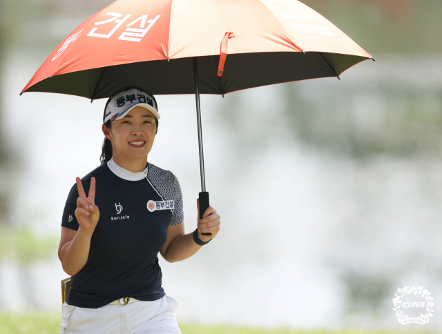 처음 KLPGA 홍보 모델에 선정된 김수지. 사진 제공=KLPGA