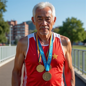 '70대 노인' 맞아? 중국 100ｍ 달리기  대회 13.97초 기록 '화제'