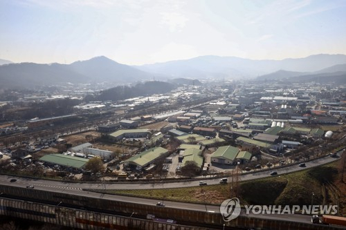 하남 덕풍동에서 바라본 하남 교산 지구 일대의 모습. 연합뉴스