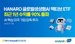 NH아문디 '생성형 AI ETF' 1년 수익률 90% 돌파