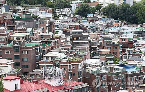 서울의 한 빌라 밀집 지역의 모습. 연합뉴스