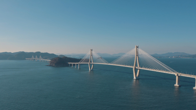 거가대교 사장교 전경. 사진 제공=경남도