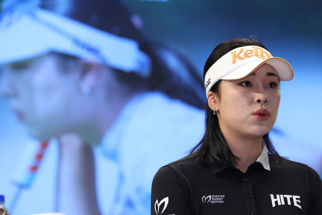 LPGA 진출을 앞두고 기자회견을 하고 있는 윤이나. 사진 제공=연합뉴스