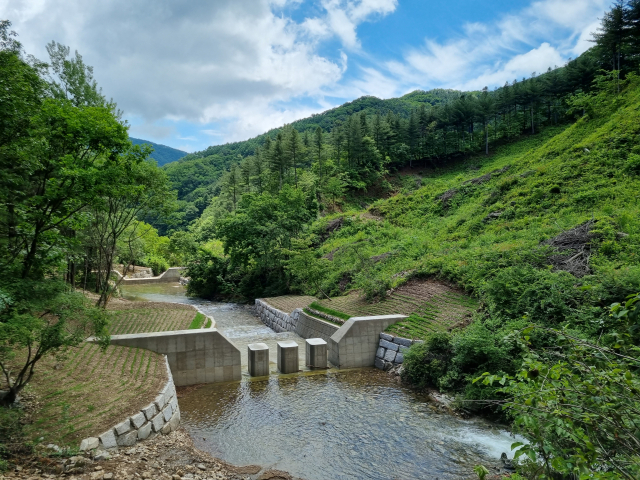 사방댐 조성 모습. 사진 제공=경기도