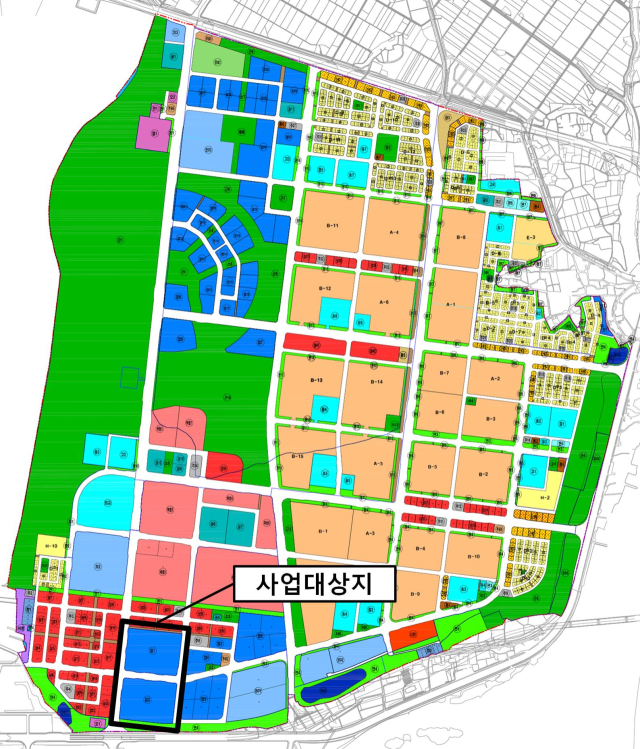 부산 강서구 명지지구 사업대상지 위치. 사진제공=부산진해경제자유구역청