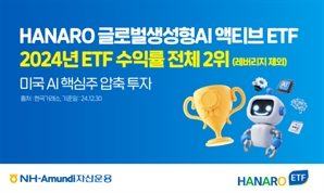 NH아문디운용 AI 액티브 ETF, 지난해 수익률 90% 웃돌아