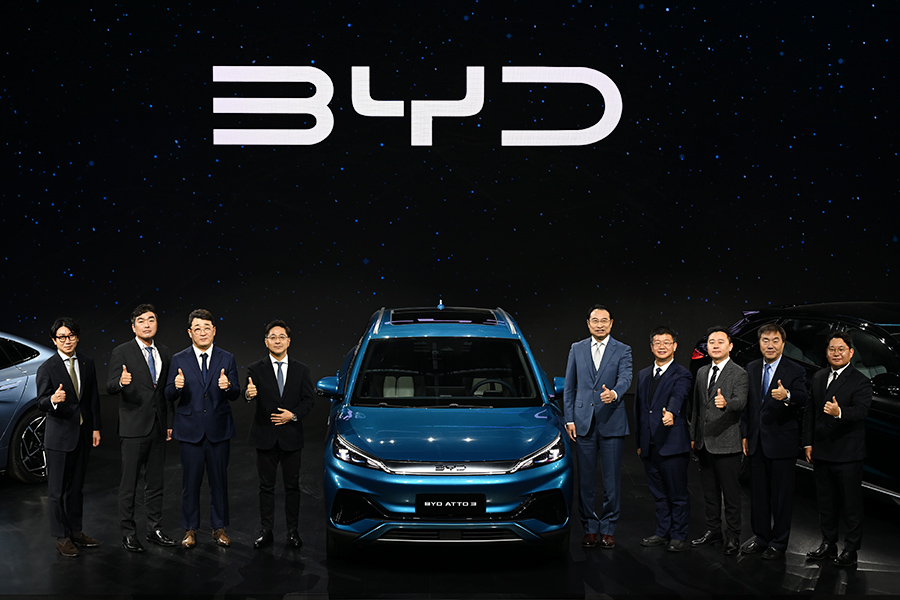 BYD 코리아가 본격적인 승용차 시장에서의 활동을 선언했다. 사진 김학수 기자