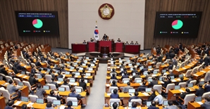 野, '외환 혐의' 뺀 내란 특검법 한밤 강행 처리