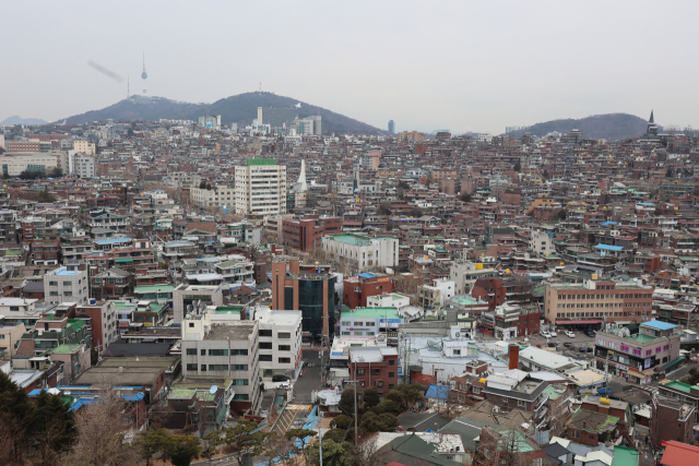 서울 주택가 전경. 연합뉴스