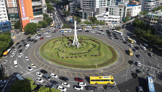 울산 남구에 위치한 공업탑로터리 전경. 사진제공=울산시