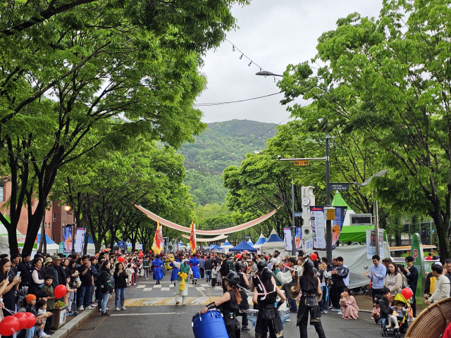 경남 의령군에서 열리는 홍의장군축제 모습. 사진 제공=의령군