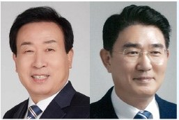 박홍률(왼쪽) 목포시장과 노관규 순천시장. 조기 대선 전망 속 전남 서부권·동부권 최대 도시 목포·순천 단체장이 아직 무소속 신분으로 남아있는 만큼 민주당 복당에 대한 관심이 높아지고 있다. 서울경제DB