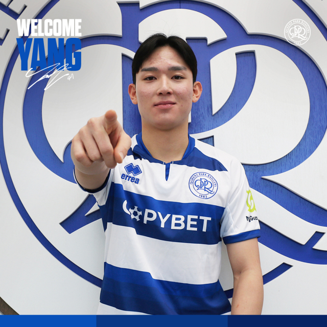 퀸즈파크레인저스(QPR) 유니폼을 입은 양민혁. QPR 구단 X 캡처