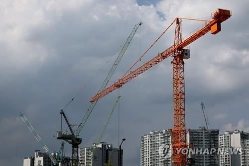 국내 한 아파트 건설현장. 연합뉴스