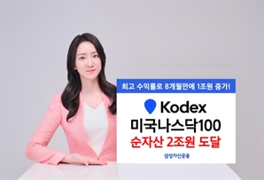 삼성운용 美 나스닥 100 ETF, 8개월 만에 순자산 1조 ↑