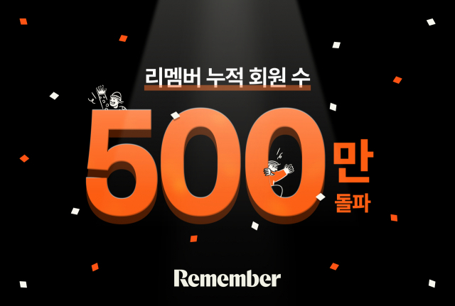 '명합관리앱' 리멤버, 누적 회원 수 500만 돌파