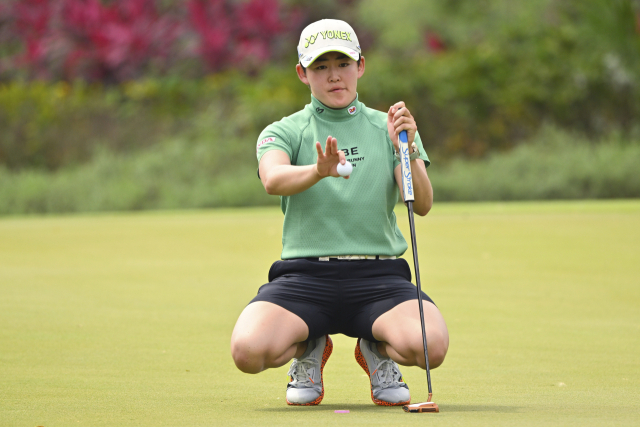 혼다 LPGA 타일랜드 1라운드에서 단독 선두에 나선 이와이 아키에. 사진 제공=AP연합뉴스