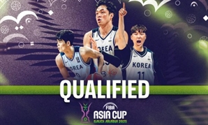 남자 농구대표팀, 태국 1점 차로 꺾고 FIBA 아시아컵 본선 진출 확정