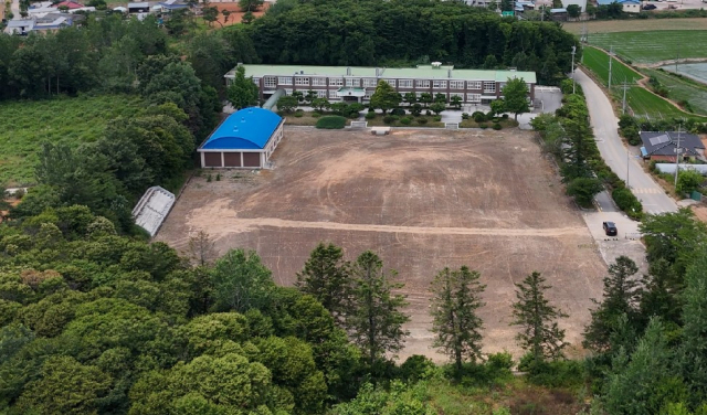 전북 부안군에 위치한 주산중학교는 지난해 2월 마지막 재학생이 졸업하면서 문을 닫았다. 사진 제공=전북교육청