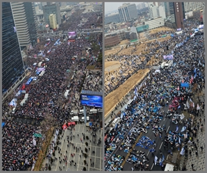 “편견 깨겠다”… 보수집회 나선 2030, 진보집회 참석한 6070 [르포]