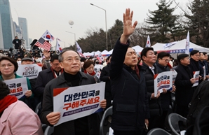 탄핵 반대 집회 참석한 與 의원들 "尹 대통령 탄핵 기각돼야"