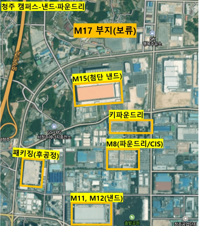 SK하이닉스 청주사업장의 M8 위치. 사진=강해령의 하이엔드 테크