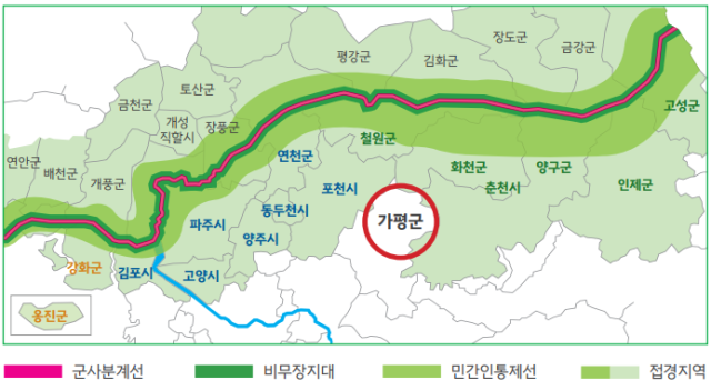 접경지역 현황. 사진 제공=경기도