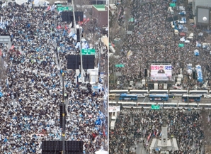 尹 탄핵 선고 앞둔 주말, 서울 도심에 11만 명 몰려온다…"교통 정체 예상"