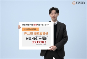 국제 정세 불안에…한화 ‘PLUS글로벌방산’ 올 들어 37% 상승