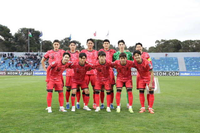 남자 A대표팀. 사진 제공=대한축구협회