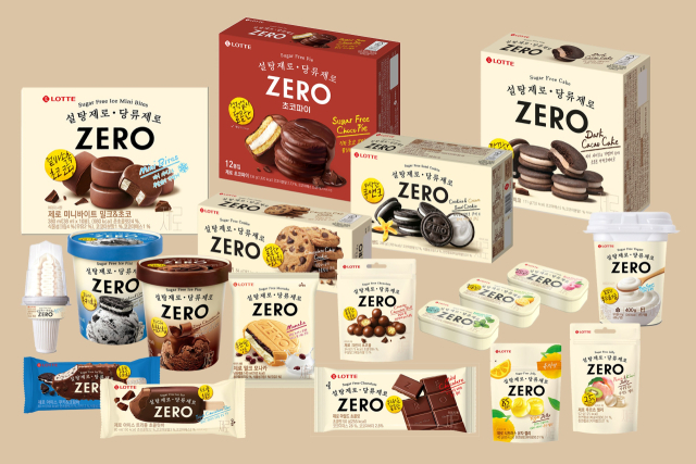 롯데웰푸드 제로(ZERO) 제품들. 사진 제공=롯데웰푸드