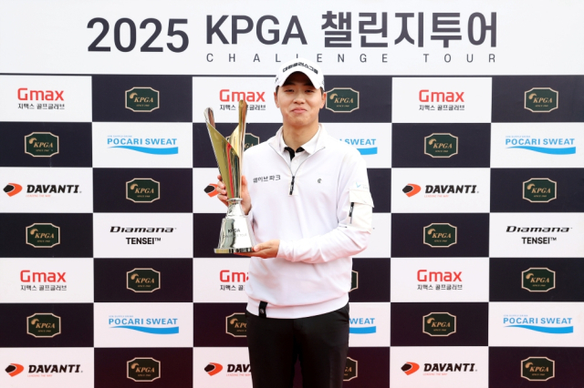 챌린지 투어 3회 대회에서 우승한 최찬. 사진 제공=KPGA