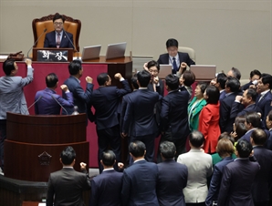 [속보] 우원식 "최상목 면직…투표불성립에 탄핵안 표결 중지"