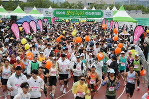 마라토너 성지서 펼쳐진 경쾌한 질주…연분홍 봄빛 능선, 5월 황금연휴 '보성통합대축제' 후끈