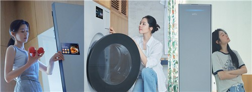 전지현(왼쪽부터), 한가인, 김연아가 출연한 삼성전자 가전 광고. 사진제공=삼성전자