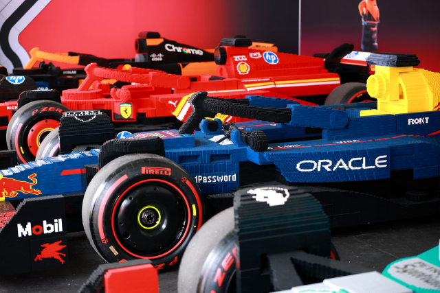 레고그룹, ‘F1 마이애미 그랑프리’에서 공개한 실물 크기 레고 F1 레이스 카. 사진 제공=레고