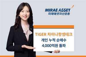 미래에셋 中 테크 ETF, 개인 누적 순매수 4000억 돌파