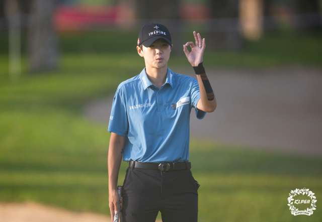 아람코 코리아 챔피언십 2라운드에서 4언더파 68타를 친 박성현. 사진 제공=KLPGA