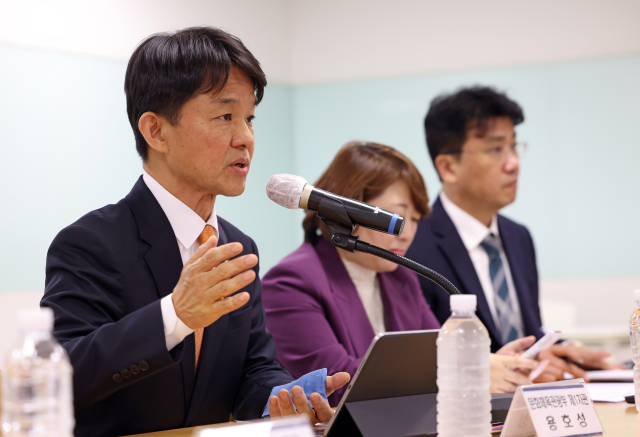용호성 문화체육관광부 제1차관이 15일 국립현대미술관 서울관에서 공연예술 정책을 발표하고 있다. 사진 제공=문체부
