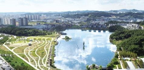 동탄호수공원 전경. 연합뉴스