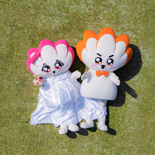 오는 24일 광주시청 앞 빛의 정원에서 결혼식을 올리는 빛돌이 커플. 사진 제공=광주광역시
