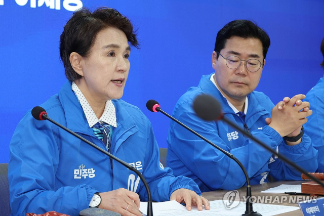 강금실 더불어민주당 총괄선대위원장. 연합뉴스