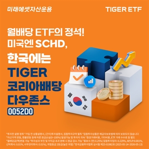 미래에셋운용, '한국형 SCHD' 코리아배당다우존스 ETF 상장