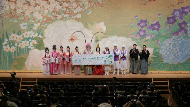 지난 20일 일본 가마쿠라시 가마쿠라 예술관에서 열린 ‘2025 동아시아문화도시’ 개막식. 사진 제공 = 안성시